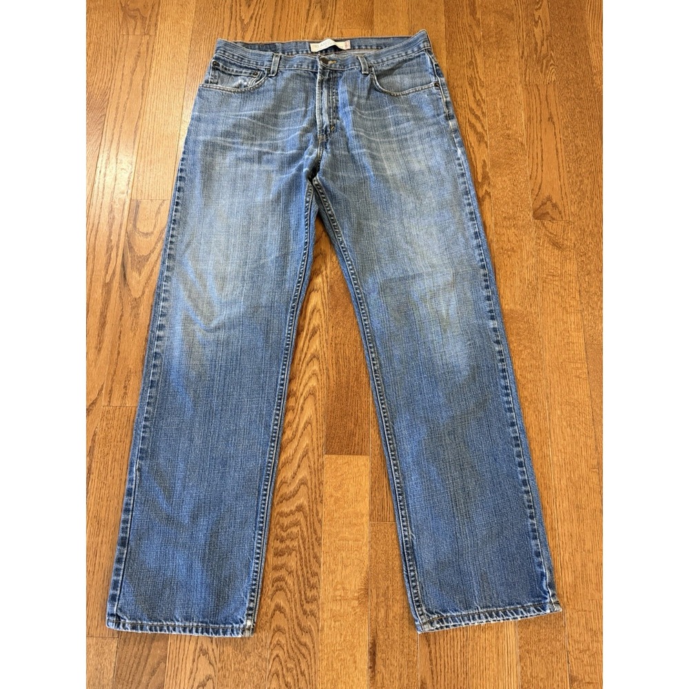 Levi's 559 Relaxed Straight Jeans 34x34 Baggy Y2K Skater Blue Denim Nice Fade